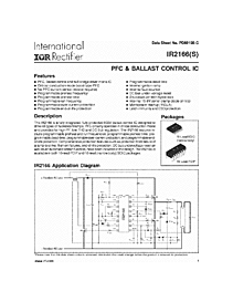 DataSheet IR2166 pdf